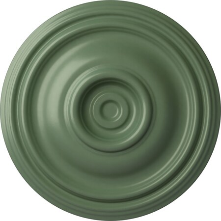 Ekena Millwork Traditional Ceiling Medallion (Fits Canopies up to 4"), 14 3/4"OD x 1 3/4"P, Athenian Green CM14TRAGF